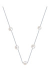 Necklace 14K White Gold with Pearls SAVVIDIS