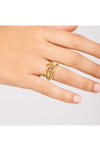 PDPAOLA Giselle Solstice Gold Plated Sterling Silver Ring (No 14)