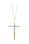 Βαπτιστικός σταυρός SOLEDOR από χρυσό 14Κ με ζιργκόν