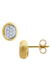 Earrings Βeehive 14ct Gold with zircon SOLEDOR