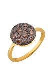 Ring Magma 14ct Gold with zircon SOLEDOR (No 53)