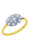 Ring Stellar 14ct gold and white gold with zircon SOLEDOR