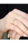 Μονόπετρο δαχτυλίδι SAVVIDIS από χρυσό 18Κ με διαμάντια (No 53)