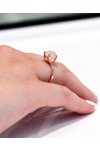 Δαχτυλίδι SOLEDOR από ροζ χρυσό 14Κ με ζιργκόν