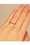 Δαχτυλίδι σειρέ ολόβερο SAVVIDIS από λευκόχρυσο 14Κ με ζιργκόν (No 54)