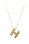 Necklace monogram Η Le Petit  9ct gold SAVVIDIS