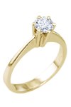 Solitaire ring 14ct gold with zircon SAVVIDIS