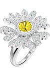SWAROVSKI Compined Metal Yellow Eternal Flower Ring (No 58)