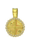 Charm 9ct gold with zircon Ino&Ibo