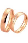 Wedding Rings in 8ct Rose Gold Breuning
