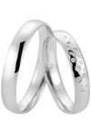 Wedding Rings in 8ct White Gold Breuning