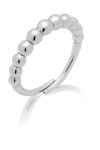 JCOU The Dots Rhodium-Plated Sterling Silver Ring