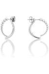 JCOU The Dots Rhodium-Plated Sterling Silver Earrings