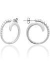 JCOU The Dots Rhodium-Plated Sterling Silver Earrings