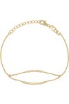 JCOU Chains 14ct Gold-Plated Sterling Silver Bracelet
