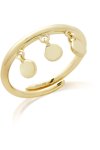 JCOU Coins 14ct Gold-Plated Sterling Silver Ring