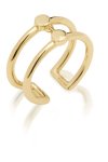 JCOU Coins 14ct Gold-Plated Sterling Silver Ring