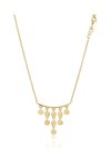 JCOU Coins 14ct Gold-Plated Sterling Silver Necklace