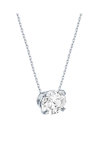 SOLEDOR Petra 14ct White Gold Necklace with Zircon