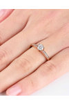 Solitaire Ring 14ct Rose Gold by SAVVIDIS with Zircon (Νο 52)