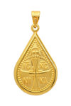 Double Sided Lucky Pendant in 9ct Gold by Ino&Ibo with enamel