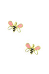 Σκουλαρίκια Ino&Ibo με σχέδιο μέλισσας από χρυσό 9Κ