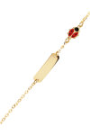 Bracelet 9ct gold with love bug by Ino&Ibo