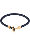 U.S. POLO Melville Stainless Steel and Leather Bracelet