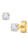 Σκουλαρίκια SAVVIDIS από χρυσό 18Κ με διαμάντι