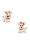 Σκουλαρίκια Ino&Ibo με σχέδιο σκυλάκια από χρυσό 9Κ