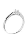 Ring 18ct White Gold with Diamond by Breuning (No 53)