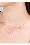 Necklace 14ct Rose Gold Eye with MOP by SAVVIDIS