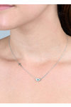Necklace 9ct White Gold Eye with MOP by SAVVIDIS