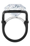 SWAROVSKI Harmonia White Oversized Floating Crystal Ring (No 52)