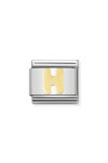 Σύνδεσμος (Link) NOMINATION - Γράμμα H σε χρυσό 18Κ