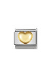NOMINATION Link - LOVE in stainless steel with 18k gold Raised heart