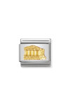 NOMINATION Link - RELIEF MONUMETS in stainless steel with 18k gold Parthenon