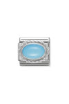 NOMINATION Link - Hard stones stainless steel, rich silver 925 setting (06_TURQUOISE)
