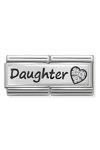 Σύνδεσμος (Link) NOMINATION - DAUGHTER σε ασήμι 925 με ζιργκόν