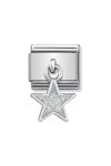 NOMINATION Link - CHARMS steel, 925 silver and enamel Glitter Star