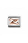NOMINATION Link - LETTERS steel, zircon and gold 375 Z