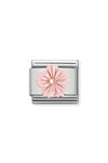 Σύνδεσμος (Link) NOMINATION - Λουλούδι με ροζ χρυσό 9Κ με κοράλι