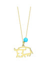 Necklace 14ct Gold by SAVVIDIS Zodiac Taurus