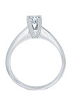 Solitaire Ring 18ct White Gold by SAVVIDIS with Diamonds (No 54)