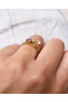 Solitaire Ring 14ct Gold with Zircon by SAVVIDIS (No 54)