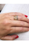Ring 14ct Gold with Zircon by SAVVIDIS (No 53)