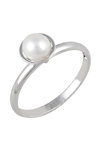 Ring 14ct White Gold with Pearl by SAVVIDIS (No 54)
