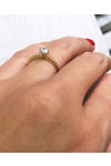 Μονόπετρο δαχτυλίδι SAVVIDIS από χρυσό 14Κ με ζιργκόν (No 54)