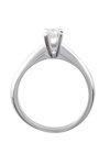 Solitaire Ring 18ct White Gold with Diamond by SAVVIDIS (No 54)