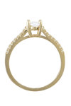 Μονόπετρο δαχτυλίδι SAVVIDIS από χρυσό 14Κ με ζιργκόν (Νο 53)